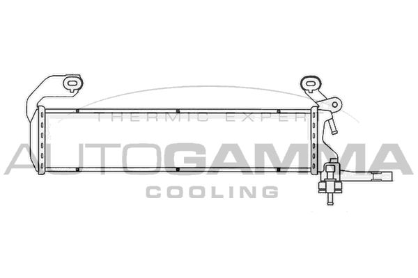 102924 AUTOGAMMA Радиатор, охлаждение двигателя