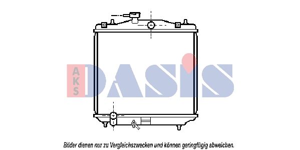 350130N AKS DASIS Радиатор, охлаждение двигателя