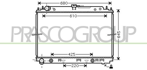 DS814R002 PRASCO Радиатор, охлаждение двигателя