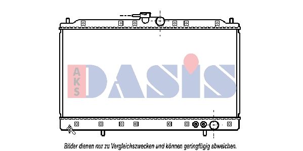 140310N AKS DASIS Радиатор, охлаждение двигателя