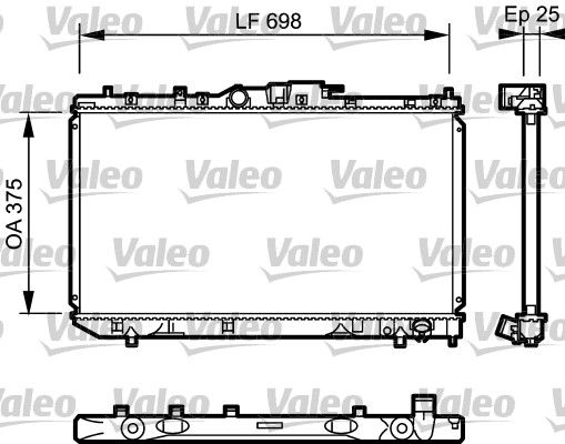 735075 VALEO Радиатор, охлаждение двигателя