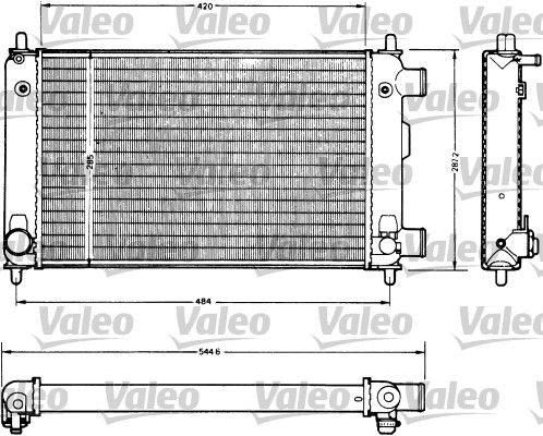 883759 VALEO Радиатор, охлаждение двигателя