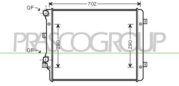 AD322R015 PRASCO Радиатор, охлаждение двигателя