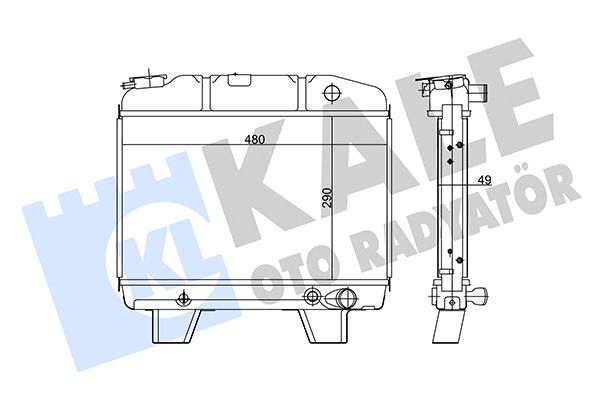 117700 KALE OTO RADYATÖR Радиатор, охлаждение двигателя