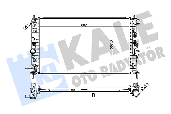 136100 KALE OTO RADYATÖR Радиатор, охлаждение двигателя