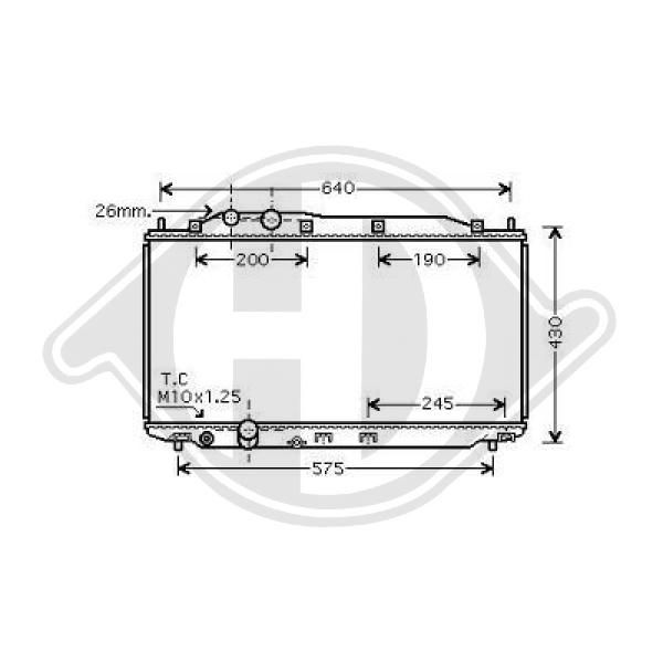 DCM2181 DIEDERICHS Радиатор, охлаждение двигателя