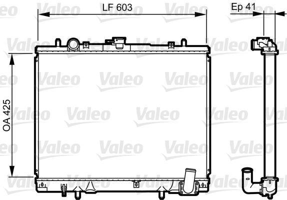 735428 VALEO Радиатор, охлаждение двигателя