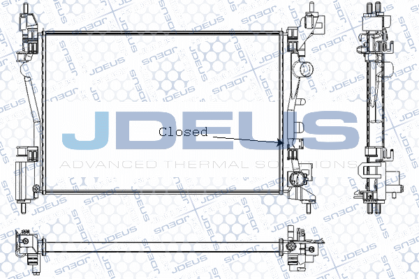 RA0200950 JDEUS Радиатор, охлаждение двигателя