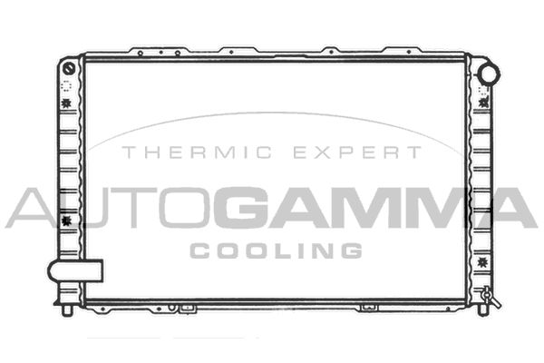 101214 AUTOGAMMA Радиатор, охлаждение двигателя
