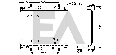 31R55112 EACLIMA Радиатор, охлаждение двигателя