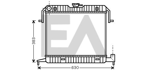 31R54056 EACLIMA Радиатор, охлаждение двигателя