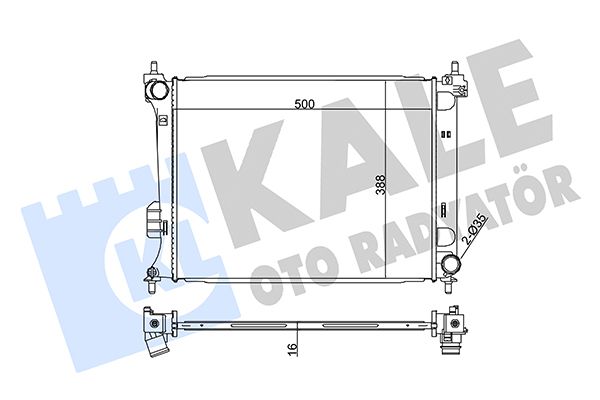 358600 KALE OTO RADYATÖR Радиатор, охлаждение двигателя