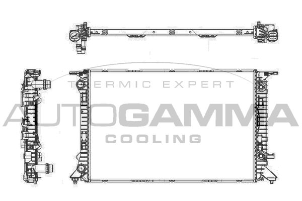 105156 AUTOGAMMA Радиатор, охлаждение двигателя