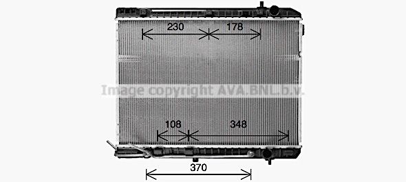 KA2333 AVA QUALITY COOLING Радиатор, охлаждение двигателя