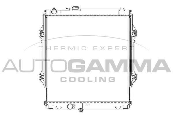 107241 AUTOGAMMA Радиатор, охлаждение двигателя