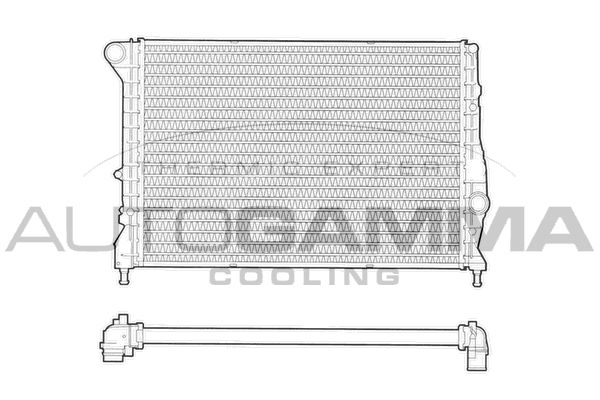 102884 AUTOGAMMA Радиатор, охлаждение двигателя