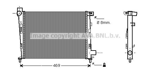 MSA2310 AVA QUALITY COOLING Радиатор, охлаждение двигателя