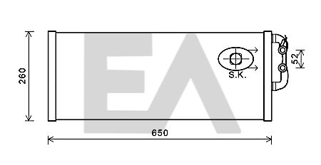 31R07004 EACLIMA Радиатор, охлаждение двигателя