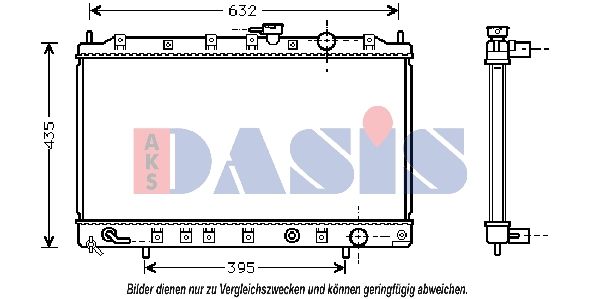 140013N AKS DASIS Радиатор, охлаждение двигателя