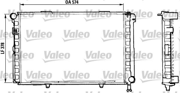 883876 VALEO Радиатор, охлаждение двигателя