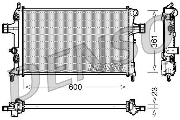 DRM20086 DENSO Радиатор, охлаждение двигателя