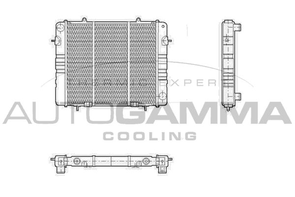 100698 AUTOGAMMA Радиатор, охлаждение двигателя