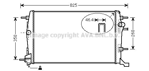 RTA2616 AVA QUALITY COOLING Радиатор, охлаждение двигателя