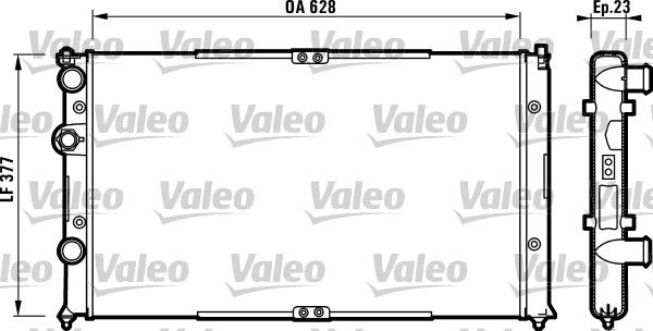 732710 VALEO Радиатор, охлаждение двигателя