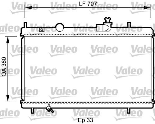 735068 VALEO Радиатор, охлаждение двигателя