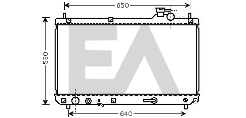 31R71261 EACLIMA Радиатор, охлаждение двигателя