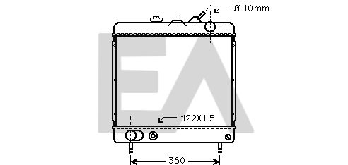 31R55010 EACLIMA Радиатор, охлаждение двигателя