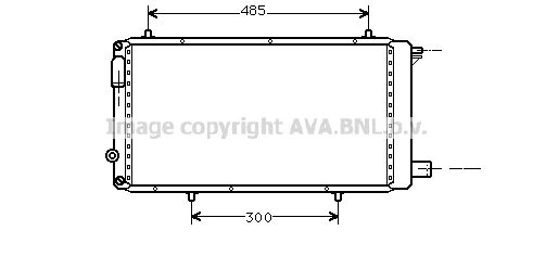 CNA2073 AVA QUALITY COOLING Радиатор, охлаждение двигателя