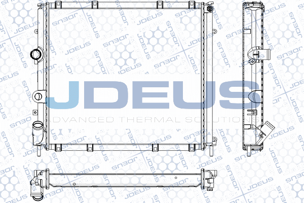 RA0230570 JDEUS Радиатор, охлаждение двигателя