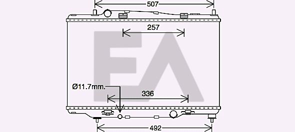 31R22108 EACLIMA Радиатор, охлаждение двигателя