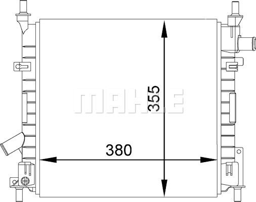 CR1349000P MAHLE Радиатор, охлаждение двигателя