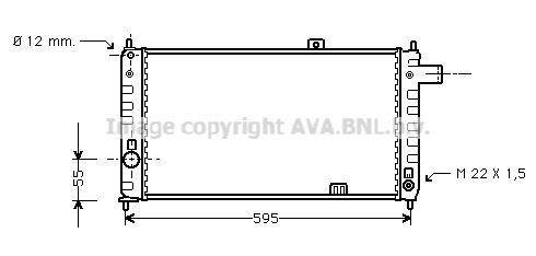 OL2050 AVA QUALITY COOLING Радиатор, охлаждение двигателя