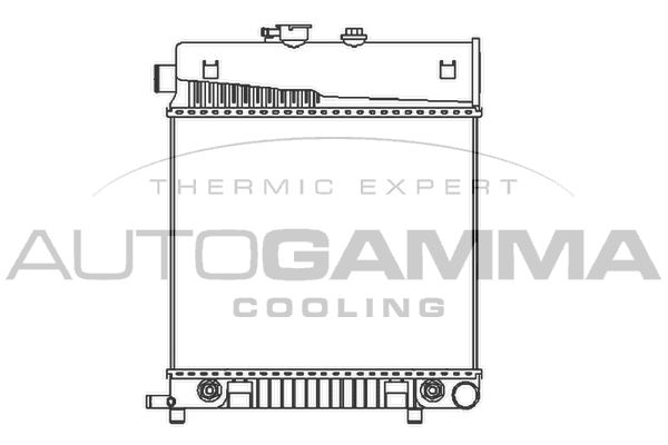 101315 AUTOGAMMA Радиатор, охлаждение двигателя