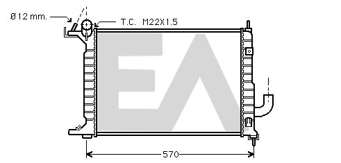 31R54170 EACLIMA Радиатор, охлаждение двигателя