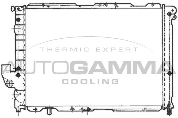 100469 AUTOGAMMA Радиатор, охлаждение двигателя