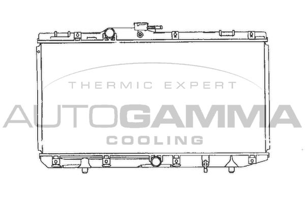 101278 AUTOGAMMA Радиатор, охлаждение двигателя