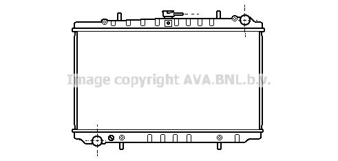 DN2157 AVA QUALITY COOLING Радиатор, охлаждение двигателя