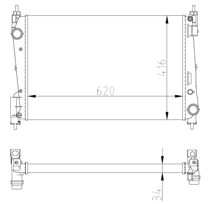 WG2162170 WILMINK GROUP Радиатор, охлаждение двигателя