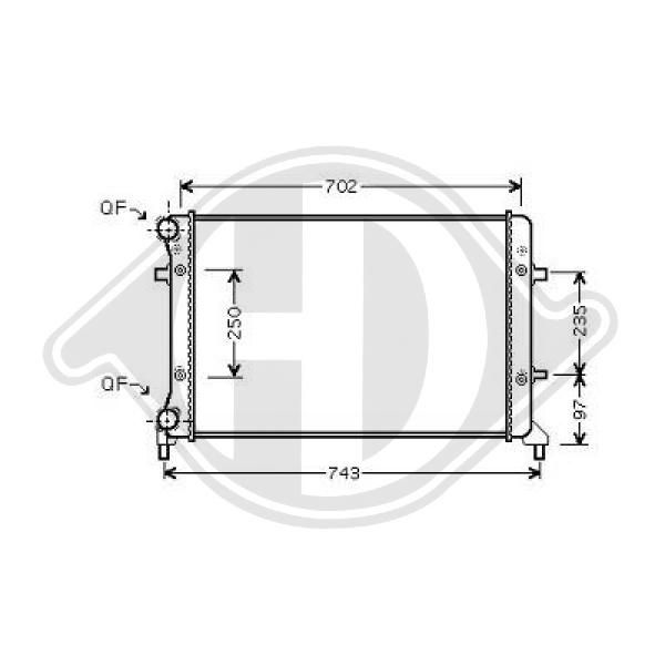 DCM3439 DIEDERICHS Радиатор, охлаждение двигателя