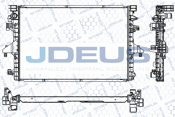 RA0300510 JDEUS Радиатор, охлаждение двигателя