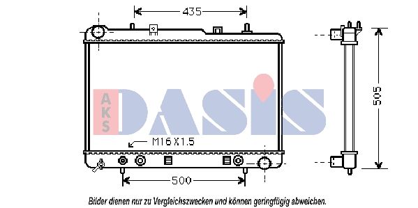 510012N AKS DASIS Радиатор, охлаждение двигателя