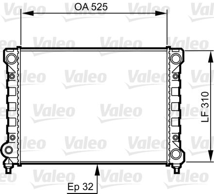 734415 VALEO Радиатор, охлаждение двигателя