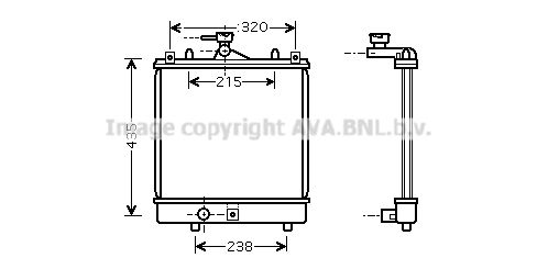 SZA2061 AVA QUALITY COOLING Радиатор, охлаждение двигателя