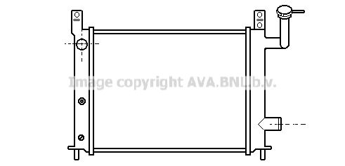 DN2046 AVA QUALITY COOLING Радиатор, охлаждение двигателя