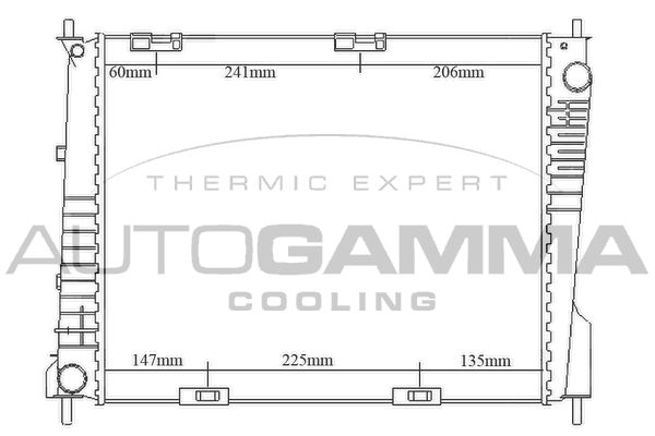 105264 AUTOGAMMA Радиатор, охлаждение двигателя