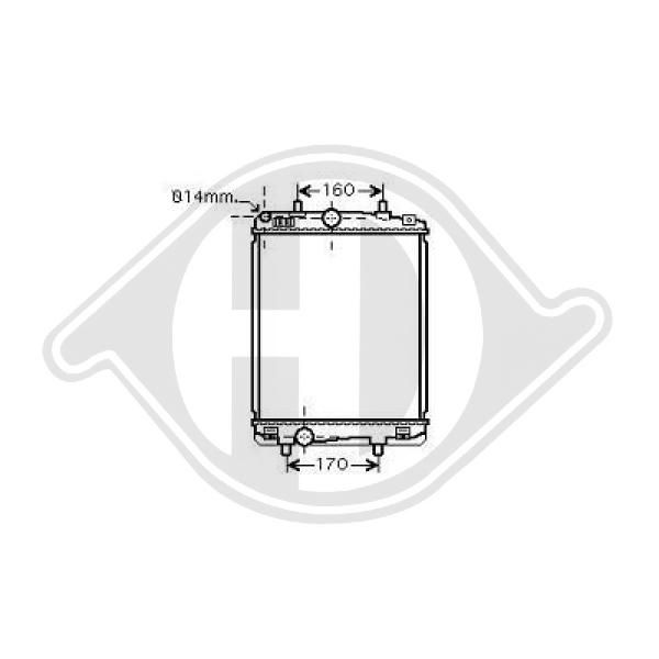 DCM3271 DIEDERICHS Радиатор, охлаждение двигателя